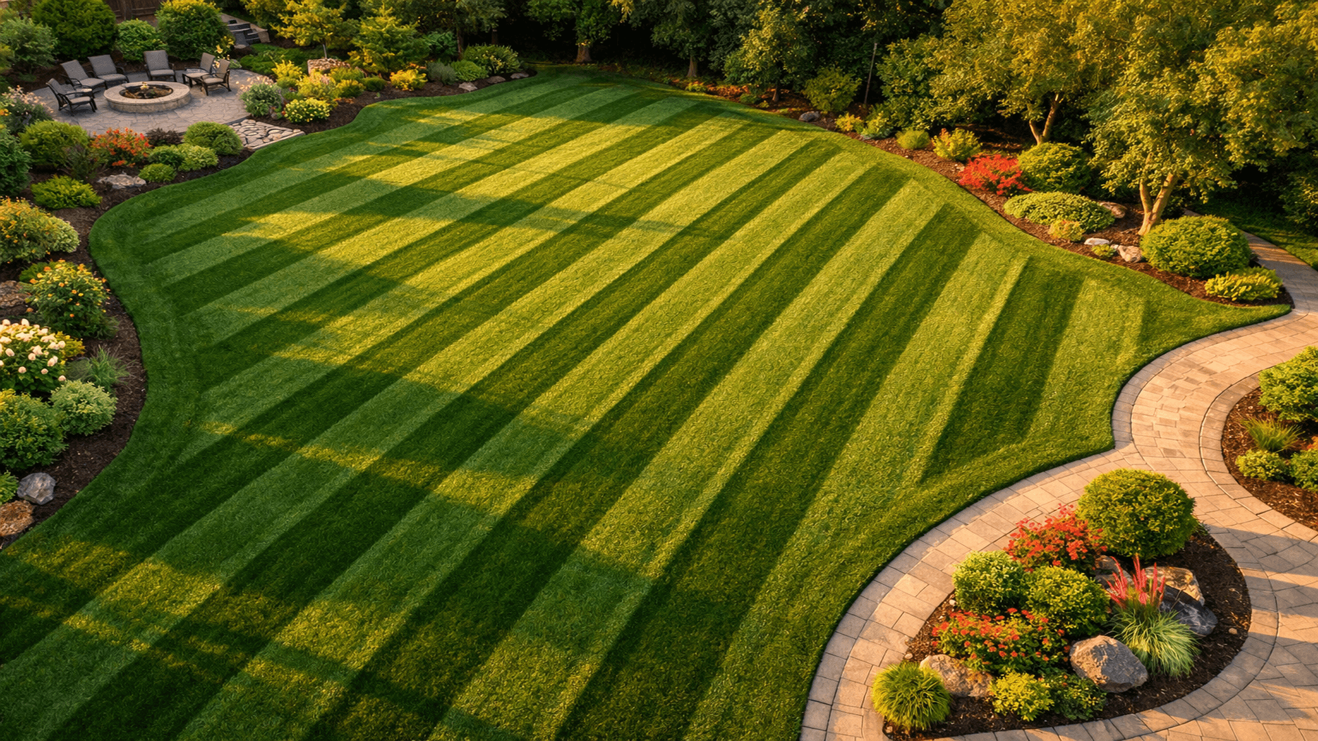 Professional lawn care website built with Ruunly showing online booking, service plans, and client portal